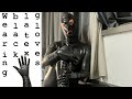 Black latex rubber mid-length gloves: how to wear them #rubbergloves #latexgloves #latexfashion