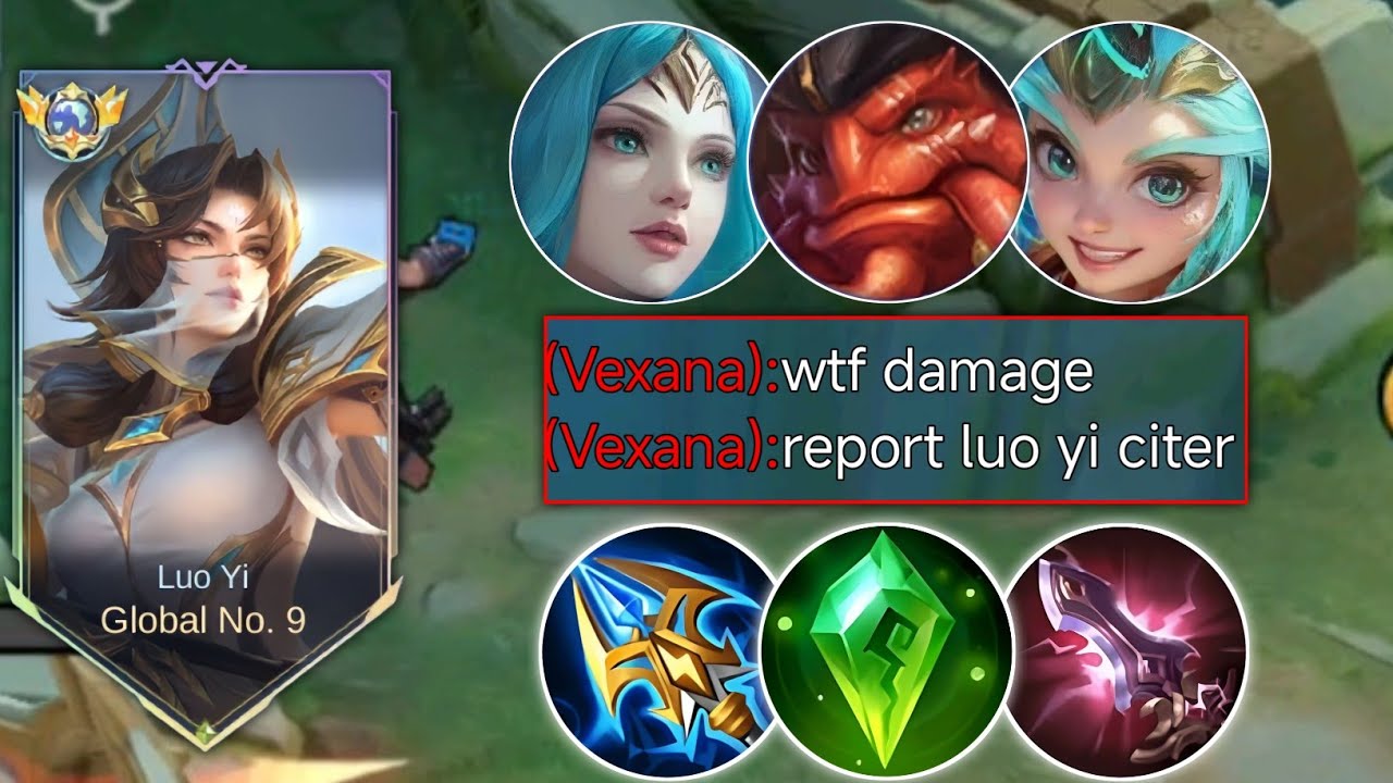 FINALLY! LUO YI TRYINITY BUILD BROKEN DAMAGE (Pls Try) | MLBB