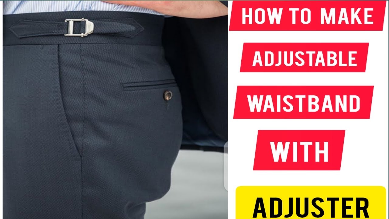 HOW TO MAKE AN ADJUSTABLE WAISTBAND WITH BUCKLE 