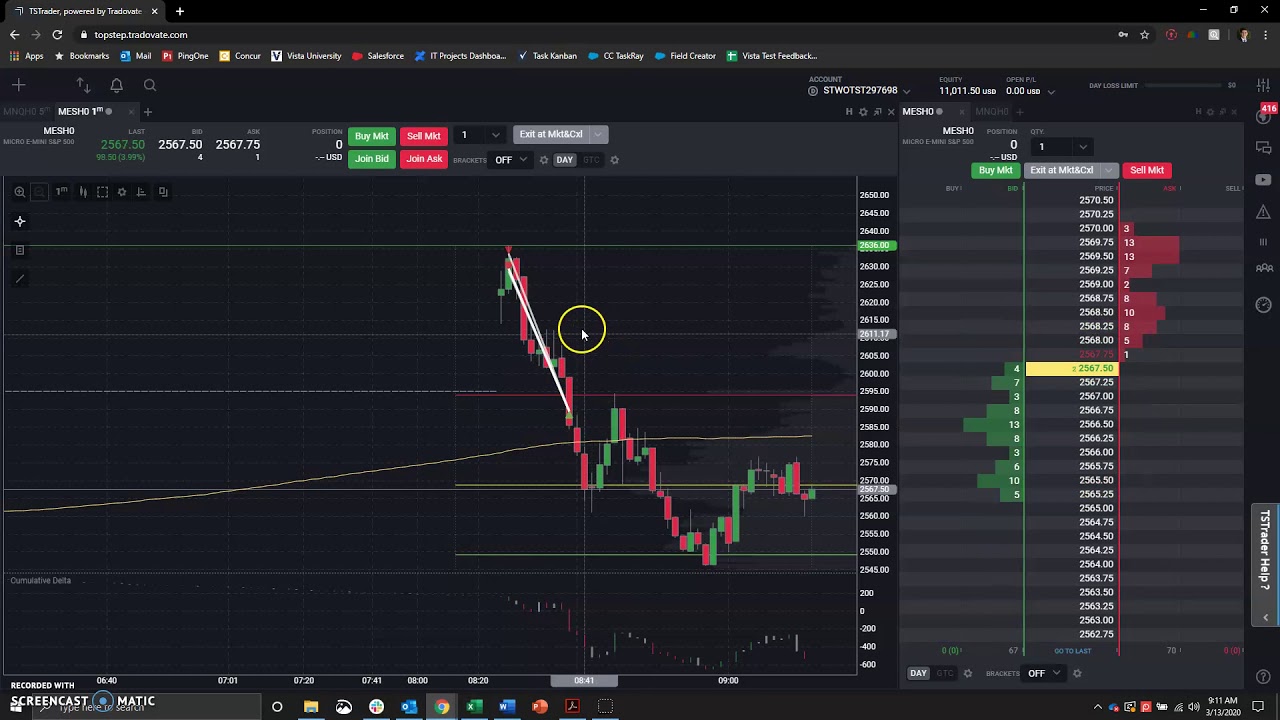 $1000 PROFIT in 10 MINUTES DAY TRADING FUTURES (Topstep Swing Account)
