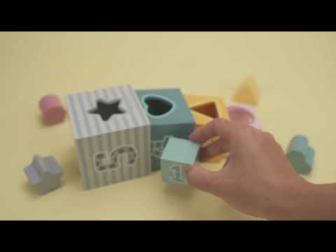 Деревянные кубики-пирамидка Viga Toys PolarB Сортируем и складываем (44016)