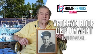 Home Genius Cares: Harold Segal Veteran Roof Deployment