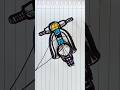 Cara menggambar layangan vespa #layangan