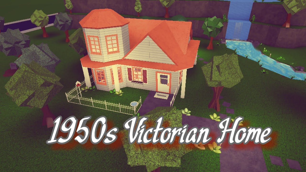 1950s Victorian Home Bloxburg Speedbuild Youtube - 50's house roblox retro 1950 bloxburg
