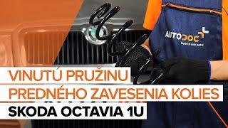 Montáž predné vľavo vpravo Pruženie SKODA OCTAVIA (1U2): video zadarmo