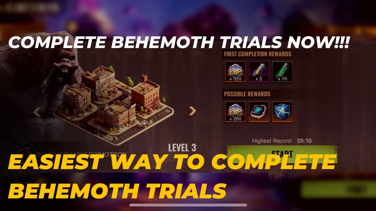 EASIEST WAY TO COMPLETE BEHEMOTH TRIALS | STATE OF SURVIVAL