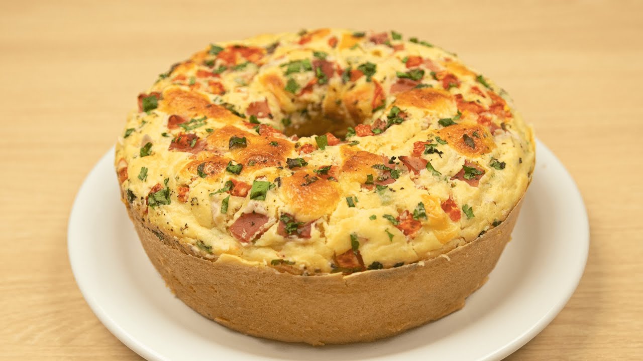 Bolo Salgado é Impossível Comer Só Um Pedaço Fácil E Rápido Youtube