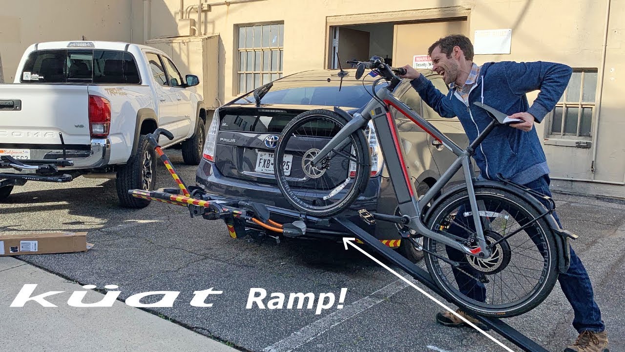 e bike rack with ramp