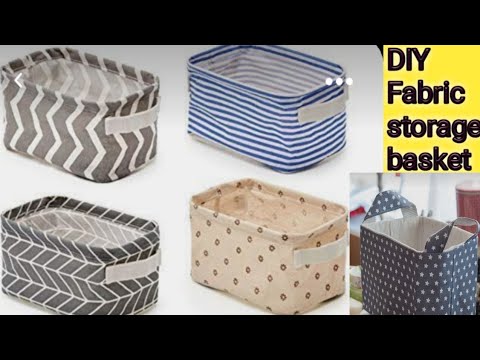 DIY FABRIC STORAGE BASKET FROM  OLD Clothes/HOW TO SEW FABRIC BASKET/FABRIC ORGANIZAR BIN