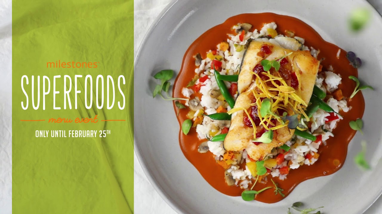 Milestones Superfoods Menu Event Hurry In! YouTube