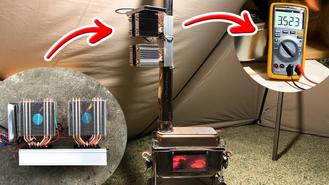 Wood Burning Camp Stove Electric Generator