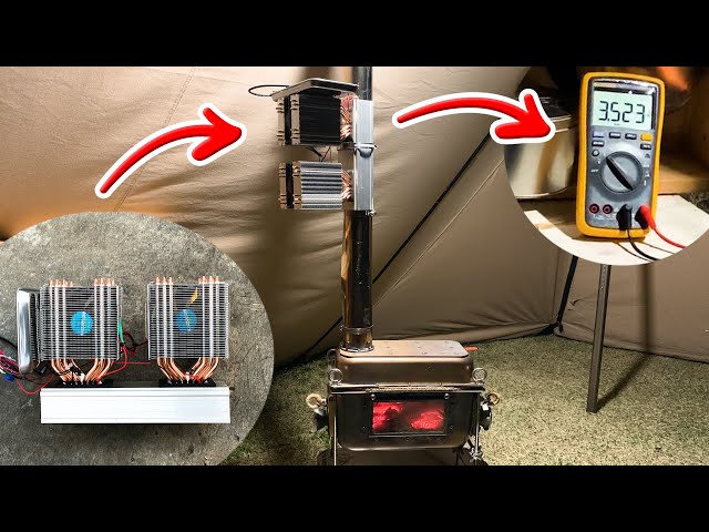 Wood Burning Camp Stove Electric Generator