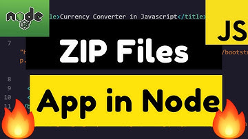 Node.js Express Compress Files and Images to ZIP Files Using adm-zip Library Javascript App 2020