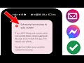 How to fix someone has access to your screen message problem