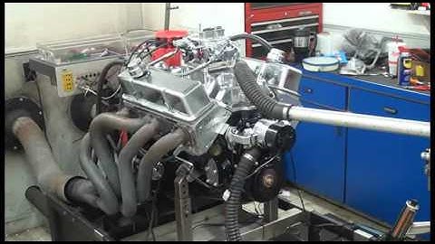 SBC 484HP 383 STROKER ENGINE DYNO RUN FOR JEFF MADSEN BY WHITE PERFORMANCE AND MACHINE