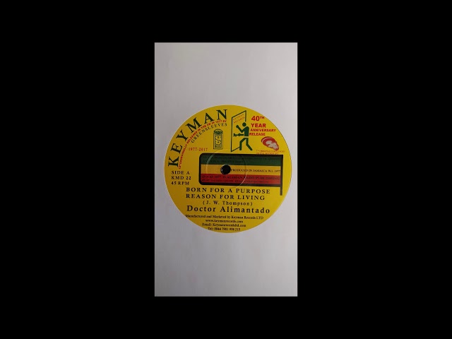Doctor Alimantado - Born For A Purpose / Still Alive - YouTube