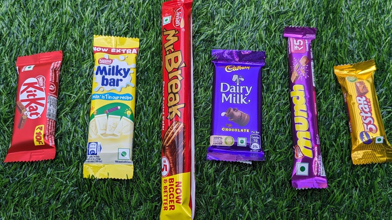 KitKat vs MilkyBar Chocolate Cadbury Dairy milk chocolate vs Munch vs
