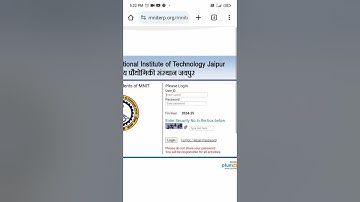 how to login Erp portal in mnit jaipur.