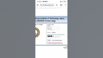how to login Erp portal in mnit jaipur.