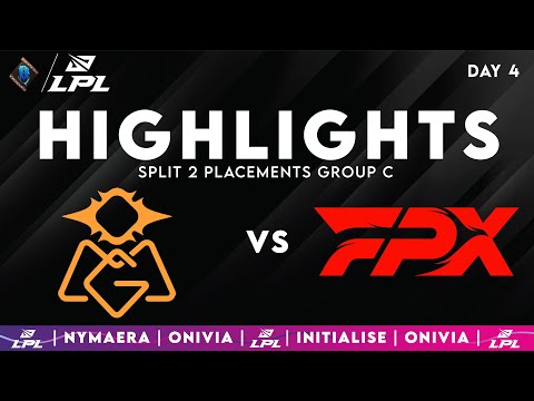 OMG vs FPX Highlights | LPL Split 2 Placements Group C | Oh My God vs FunPlus Phoenix