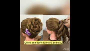 Easy 😱Bun/updo/juda Hairstyle for party #shorts #hairstyle #youtubeshorts