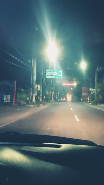 Perjalanan malam di kota blitar