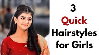 Simple and cute hairstyle for everyday | Hairstyle for beginners | Quick Hairstyle | KGS Hairstyles