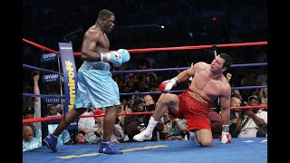 Wladimir Klitschko Vs Samuel Peter In 2 Minutes - Hardest Punches Knock Downs With Commentary 2005