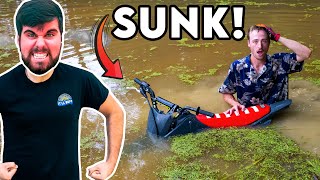 MILLER CRASHED MY DIRT-BIKE INTO POND! *RUINED*