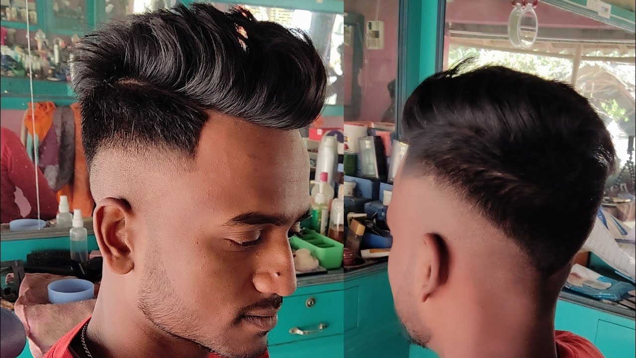 hair style back side v-cut boy New hair style - YouTube