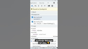 JavaScript debugging in browser | in Tamil