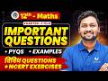 Class 12th Maths Chapter 1 to 4 | Important Questions | PYQ's Examples Ncrt Exercise UP Board 2027