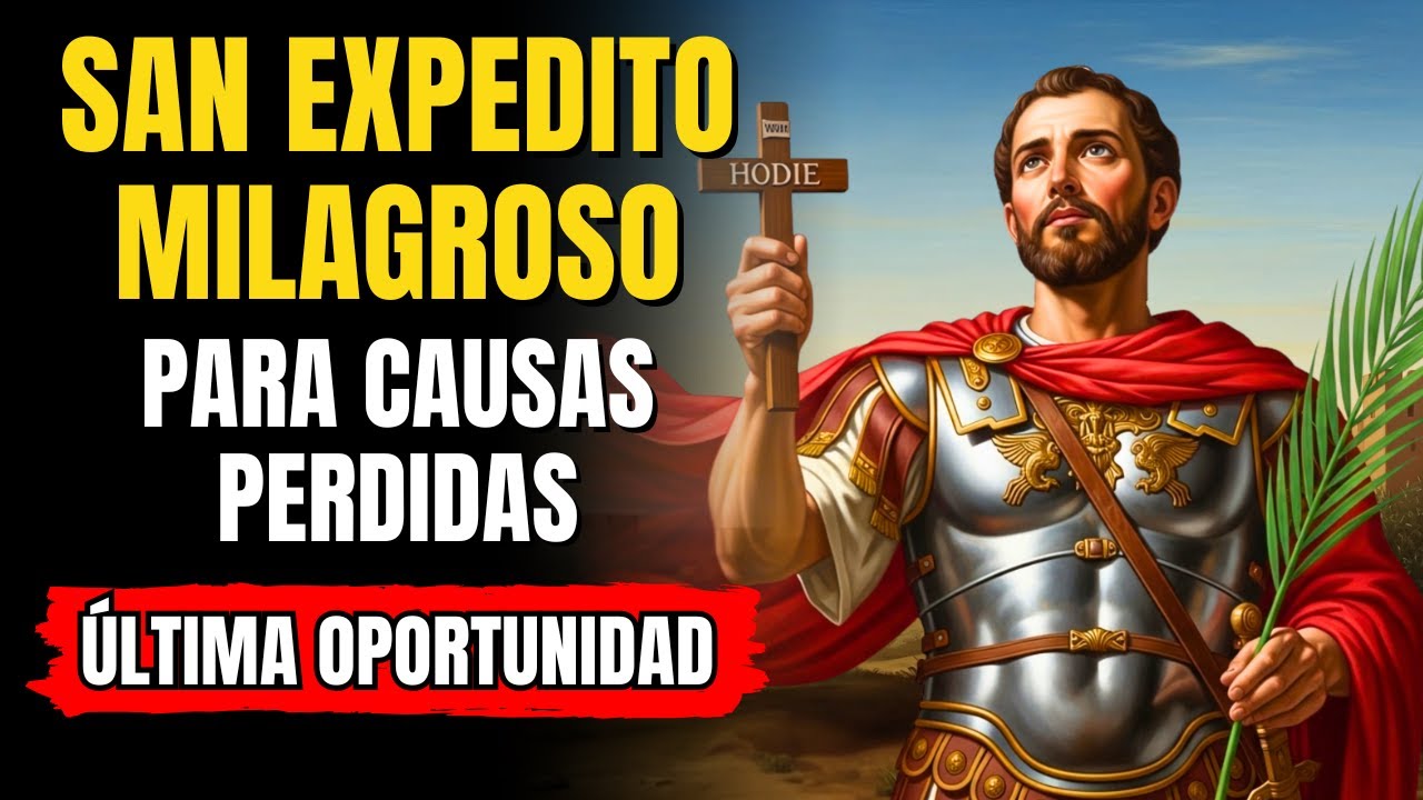 🔥 ORACIÓN PODEROSA a SAN EXPEDITO 🙏 para CAUSAS PERDIDAS ✨ TU ÚLTIMA OPORTUNIDAD