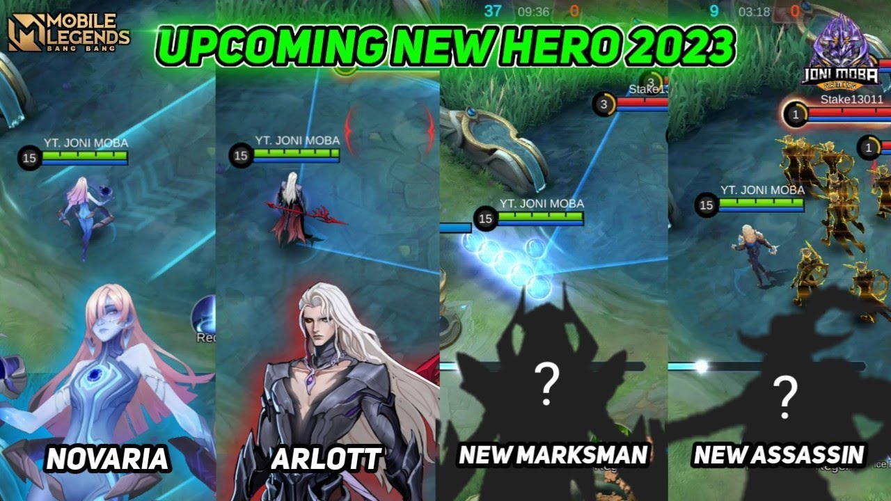 4 NEW HERO MLBB 2023 NOVARIA MAGE, ARLOTT FIGHTER, HERO 121