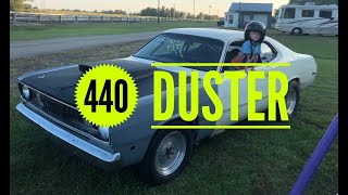 1972 Plymouth Duster 440 C.I. Old School Big Block Drag Racing footage from 2018  camera dump!!!