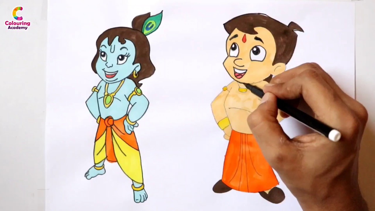 Chota Bheem Drawing step by step | Learn How to Draw children favorite Chhota  Bheem - YouTube