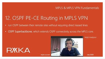 12. OSPF PE-CE Routing in MPLS VPN