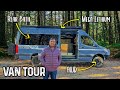 27 NORTH Adventure Sprinter Van Conversion Tour With MEGA Lithium &amp; Rear Bath Layout