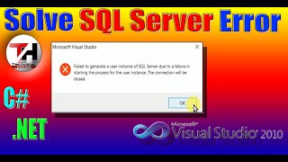failed to generate a user instance of SQL Server || Visual Studio SQL Connection Error || Yash Patel