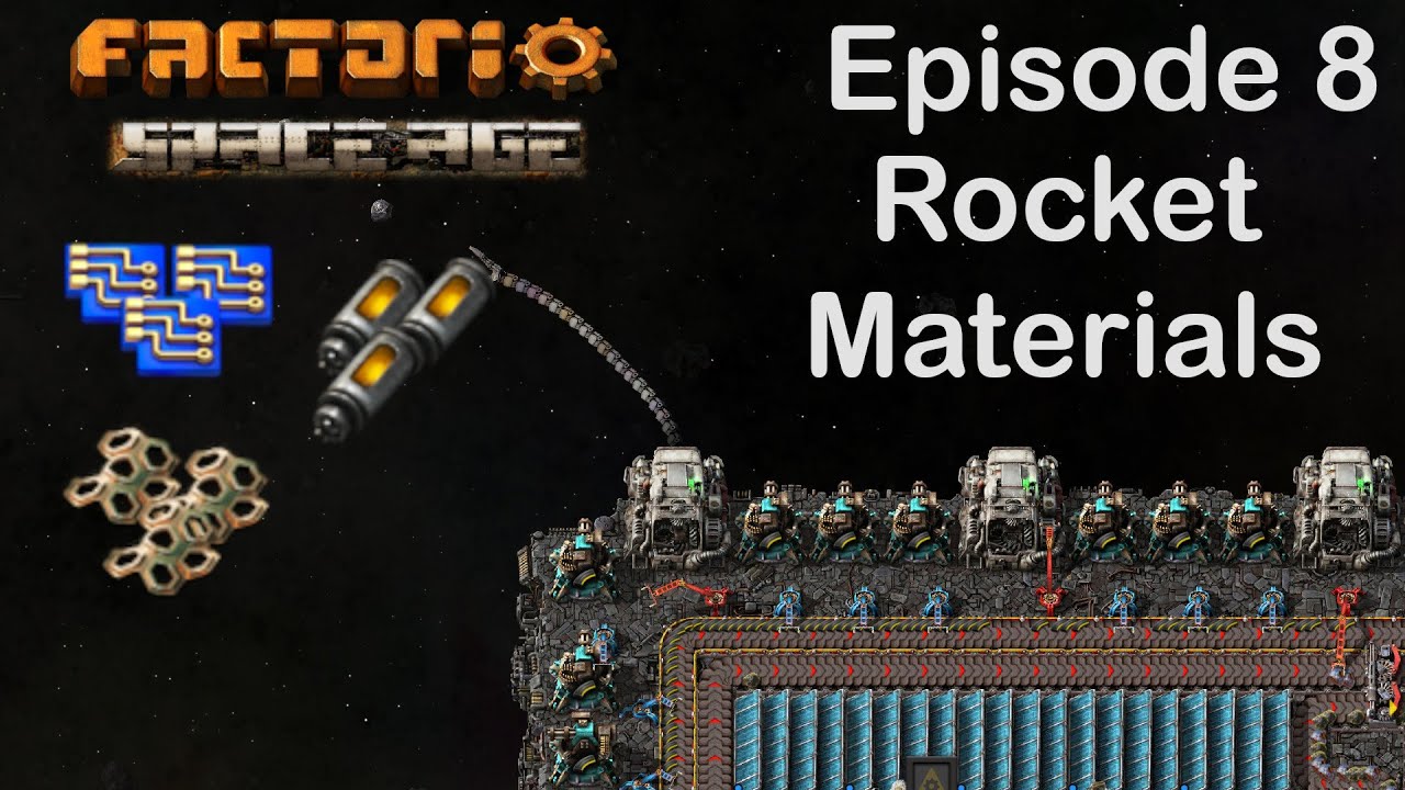 Rocket Part Materials! | Episode 8 | Factorio Vanilla Let's Play - YouTube