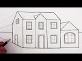 How to Draw a House in 1-Point Perspective: Narrated