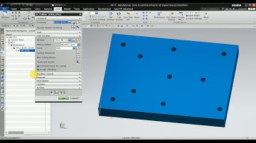 NX CAM Basic : How to Optimize Drilling Sequence for Not Aligned Hole Series