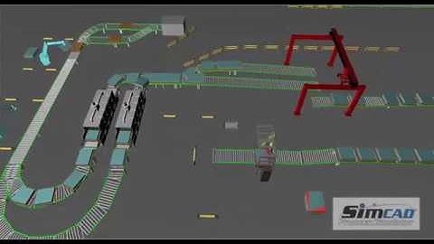 Simcad Pro Simulation Software - Conveyors, robots and automation simulation