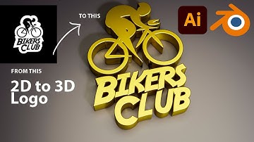Blender tutorial: Create a 3D logo from 2D vector logo_Arttutor