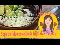 Sopa de fideo en caldo de frijol // LA COCINA DE PILAR a los peques les encanta