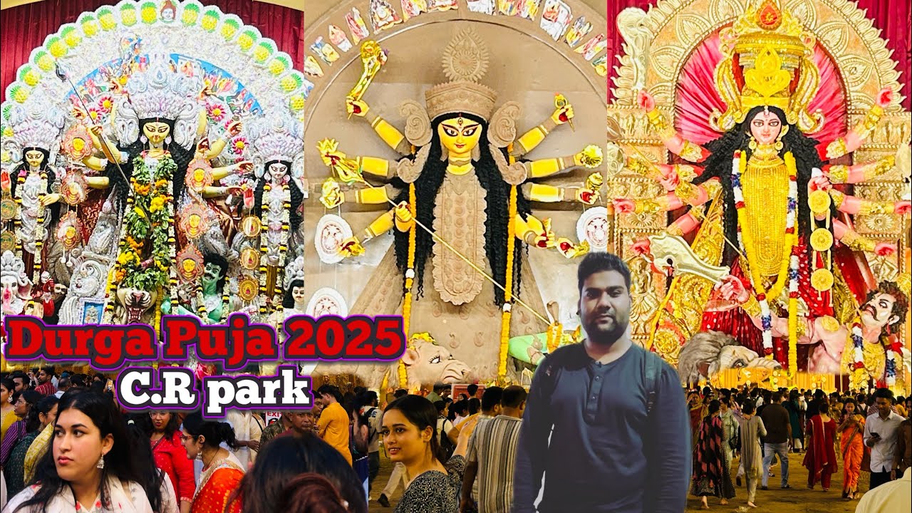 Durga R C Durga Puja 2025 || CR Park Durga Puja in Delhi New vlogs Day19 || 30Day ...