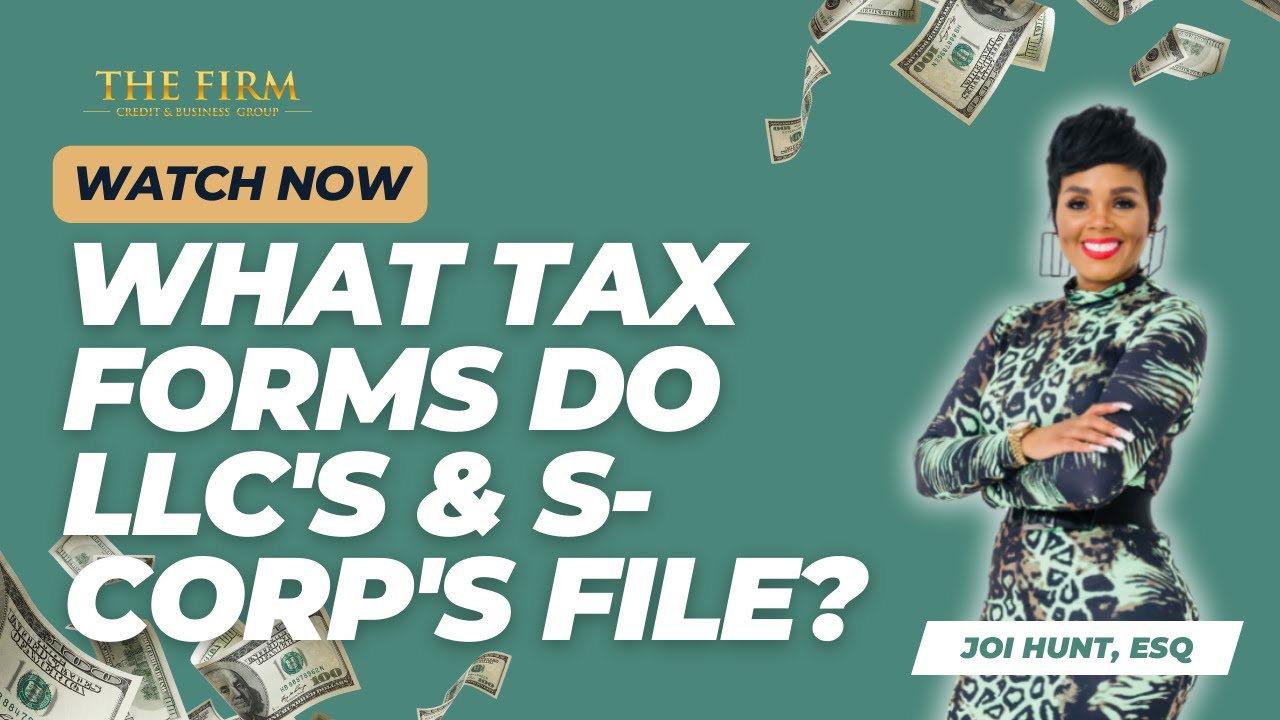 What Tax Forms Do LLC's &amp; S-Corp's File? - YouTube