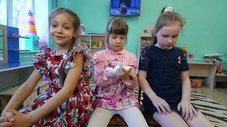 Яна, Лида и Даша интервью в детском саду