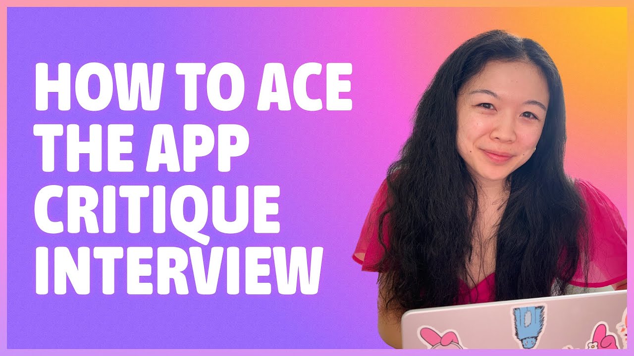 how to ace the app critique interview! - YouTube