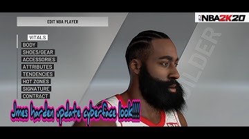 James harden face,hair and body update cyberface model 2.0 by dabaoge for nba2k20 PC users only!